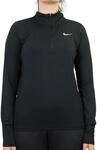 Nike Damen Damen Sweatshirt Element Hz Sweatshirt, Black/Reflective Silv, L, CU3220