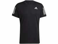 Adidas Men's OWN The Run Tee T-Shirt, Black/Reflective Silver, S