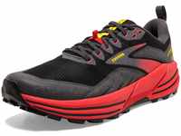 Brooks Herren Cascadia 16 running shoes, Black Fiery Red Blazing Ye, 45.5 EU