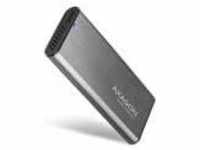 AXAGON EEM2-SG2 externes Gehäuse für M.2 SSDs USB-C 3.2 Gen 2, silberfarben