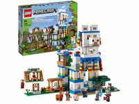 LEGO 21188 Minecraft Das Lamadorf, Spielzeug-Haus mit Dorfbewohnern, Lama und