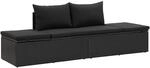 vidaXL Sonnenliege mit Auflage Gartenliege Relaxliege Sofa Liege Gartenm&ouml;bel