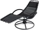 Casaria&reg; Sonnenliege Liegestuhl Wetterfest Sauna Relaxliege mit Armlehne Kissen