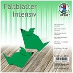 Ursus 3145555 - Faltbl&auml;tter Uni intensiv, dunkelgr&uuml;n, ca. 15 x 15 cm, 65...