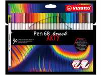 Premium-Filzstift mit Pinselspitze für variable Strichstärken - STABILO Pen 68