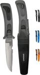 Cressi Tauchermesser Vigo schwarz-grau, RC555000 (Hochwertigen 420 Stahl)