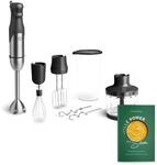 Springlane Stabmixer Set Sam 800 Watt, P&uuml;rierstab aus Edelstahl mit...