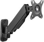LogiLink BP0144 - Monitorwandhalterung, 17 32, Gasdruckfeder, 90 380 mm Schwarz