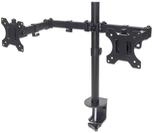 Manhattan 461528 Tischhalterung mit Monitorarm f&uuml;r zwei Displays f&uuml;r zwei...