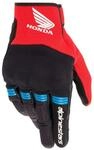 Alpinestars Honda Copper Motorradhandschuhe (Black/Red/Blue,M)