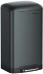 SONGMICS M&uuml;lleimer, 30 l, mit Pedal aus Stahl, Inneneimer und Deckel, Griff,