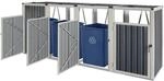 pro.tec M&uuml;lltonnenbox 'Tarbek' f&uuml;r 4 Tonnen M&uuml;lltonnenverkleidung Stahl...