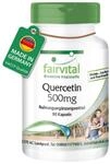 fairvital Quercetin 500mg Kapseln, 90 Kapseln, HOCHDOSIERT, VEGAN, Antioxidans