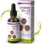 Vita2You Vitamin D3 + K2 Tropfen - Vitamin D3 5000 IE - Vitamin K2 100&micro;g pro Tropfen
