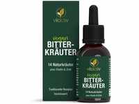 Vitactiv BITTERKRÄUTER - Bittertropfen mit Alkohol - Erlesene Kräuter plus Cholin &