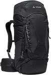 VAUDE Asymmetric 52+8 Liter, Trekkingrucksack, black, Einheitsgr&ouml;&szlig;e