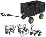 TRUTZHOLM Bollerwagen herausnehmbare Plane bis 550kg belastbar Handwagen...