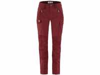 Fjallraven 89638-347 Nikka Trousers Curved W Pants Damen Bordeaux Red Größe 46