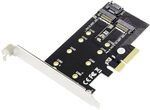 DIGITUS PCIe M.2 Adapterkarte &ndash; NVMe Erweiterungskarte f&uuml;r PCIe x4/x8/x16 | Key