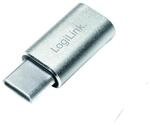 LogiLink AU0041 - micro-USB (Buchse) zu USB-C (Stecker) Adapter, silber