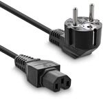 InLine Netzkabel, Schutzkontakt gewinkelt auf Warmger&auml;testecker C15 (IEC-60320)