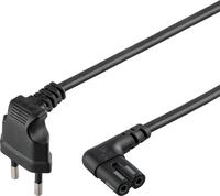 Goobay 73019 SONOS Euro Netzkabel 2 polig / C7 Buchse Typ C Eurostecker 90&deg;