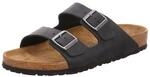 Birkenstock Classic Arizona Leder 51193, Pantoletten, Schwarz (Schwarz 49), 41 EU