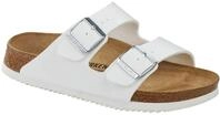 Birkenstock Arizona Birko-Flor, Unisex-Erwachsene Pantoletten - Schmal - Wei&szlig; - Gr