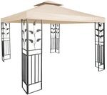 Pavillon Ersatzdach wasserdicht mit PVC Beschichtung 3 x 3 Meter - beige -