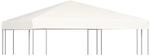 vidaXL Pavillon Abdeckung 310 g/m&sup2; 3x3 m Creme Ersatzdach Partyzelt Plane