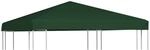 vidaXL Pavillon Abdeckung 310 g/m&sup2; 3x3m Gr&uuml;n Ersatzdach Partyzelt Plane Dach
