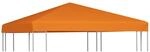 vidaXL Pavillon Abdeckung 310 g/m&sup2; 3x3m Orange Ersatzdach Partyzelt Plane