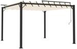 vidaXL Pavillon mit Lamellendach Pergola Sonnenschutz Gartenzelt Sonnendach
