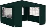 vidaXL Profi Partyzelt mit Seitenw&auml;nden UV-best&auml;ndig Wasserbest&auml;ndig Pavillon