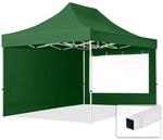 TOOLPORT 3x4,5m Faltpavillon Pavillon Partyzelt Gazebo Stahl 30mm, 2 Seitenteile,