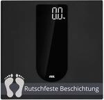 ADE Digitale Personenwaage mit gro&szlig;em LED-Display | rutschfeste Wiegefl&auml;che...