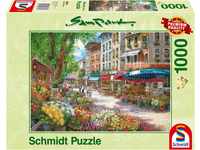 Schmidt Spiele 58561 Sam Park, Pariser Blumenmarkt, 1000 Teile Puzzle, bunt