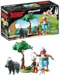 PLAYMOBIL Asterix 71160 Wildschweinjagd, Mit kippbarem Baum, Spielzeug f&uuml;r Kinder ab