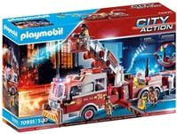 PLAYMOBIL City Action 70935 Feuerwehr-Fahrzeug: US Tower Ladder mit...