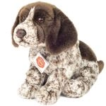 Teddy Hermann 91968 Deutsch Drahthaar Welpe 30 cm, Kuscheltier mit idealem