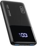 INIU Power Bank, Leicht 10000mAh 22.5W Powerbank, USB-C Schnellladefunktion Externe