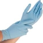 FRANZ MENSCH Hygostar Nitrilhandschuhe Safe Light | puderfrei, blau, 11/XXL, 24cm,