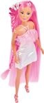Simba 105733504 - Steffi Love Hair Glam, Puppe im Glitzerkleid mit extra Langen