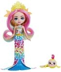 Enchantimals HCF68 - Royal Radia Rainbow-Fish Puppe (15,2 cm) & Flo Aus K&ouml;nigreich