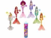 Barbie HCC46 - Color Reveal Meerjungfrauenpuppe mit 7 Überraschungen beim...
