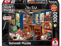 Schmidt Spiele 59977 Secret Puzzle, Vaters Werkstatt, 1000 Teile Puzzle