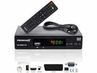 PremiumX Satelliten-Receiver HD 520SE FTA Digital SAT TV Receiver DVB-S2 FullHD...