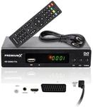 PremiumX Satelliten-Receiver HD 520SE FTA Digital SAT TV Receiver DVB-S2 FullHD HDMI