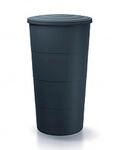 Regentonne 200L Glatt aus Kunststoff in Farbe anthrazit 60 (L) x 60 (B) x 106,6...
