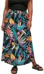 Urban Classics Damen Ladies Viscose Midi Skirt 3XL blackfruity